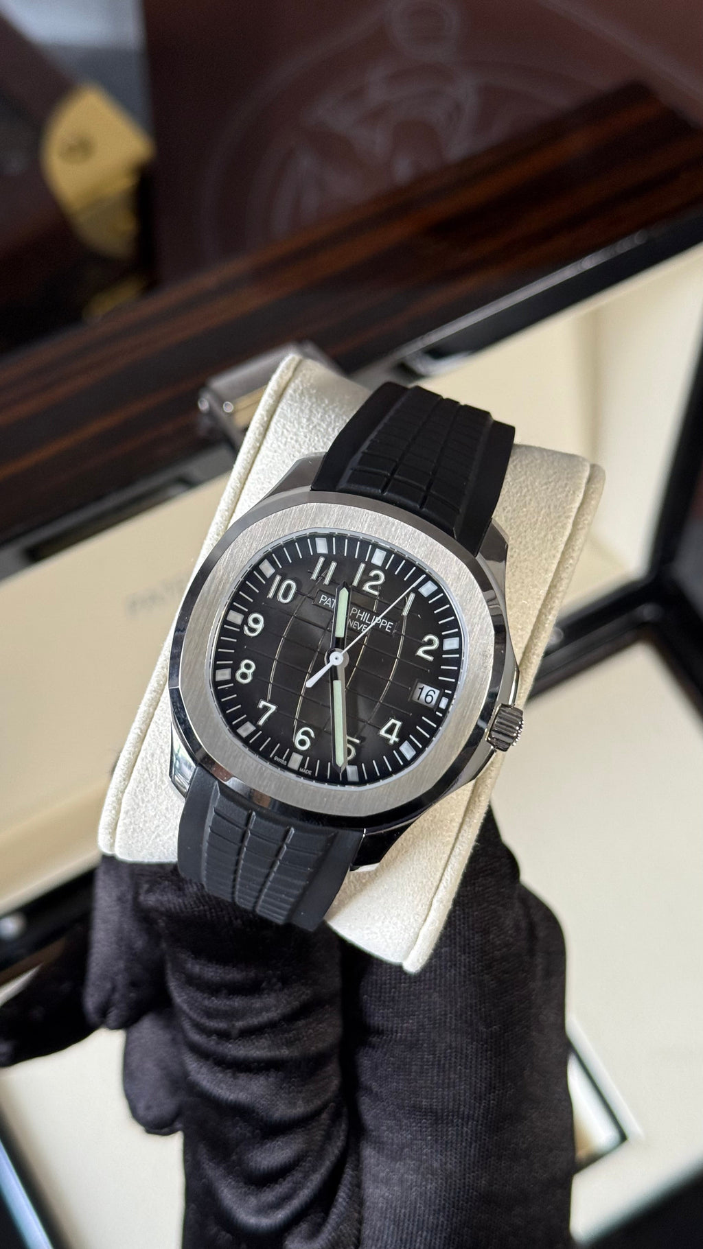 PP NAUTILUS NEGRO GOMA (SUPERCL0N)