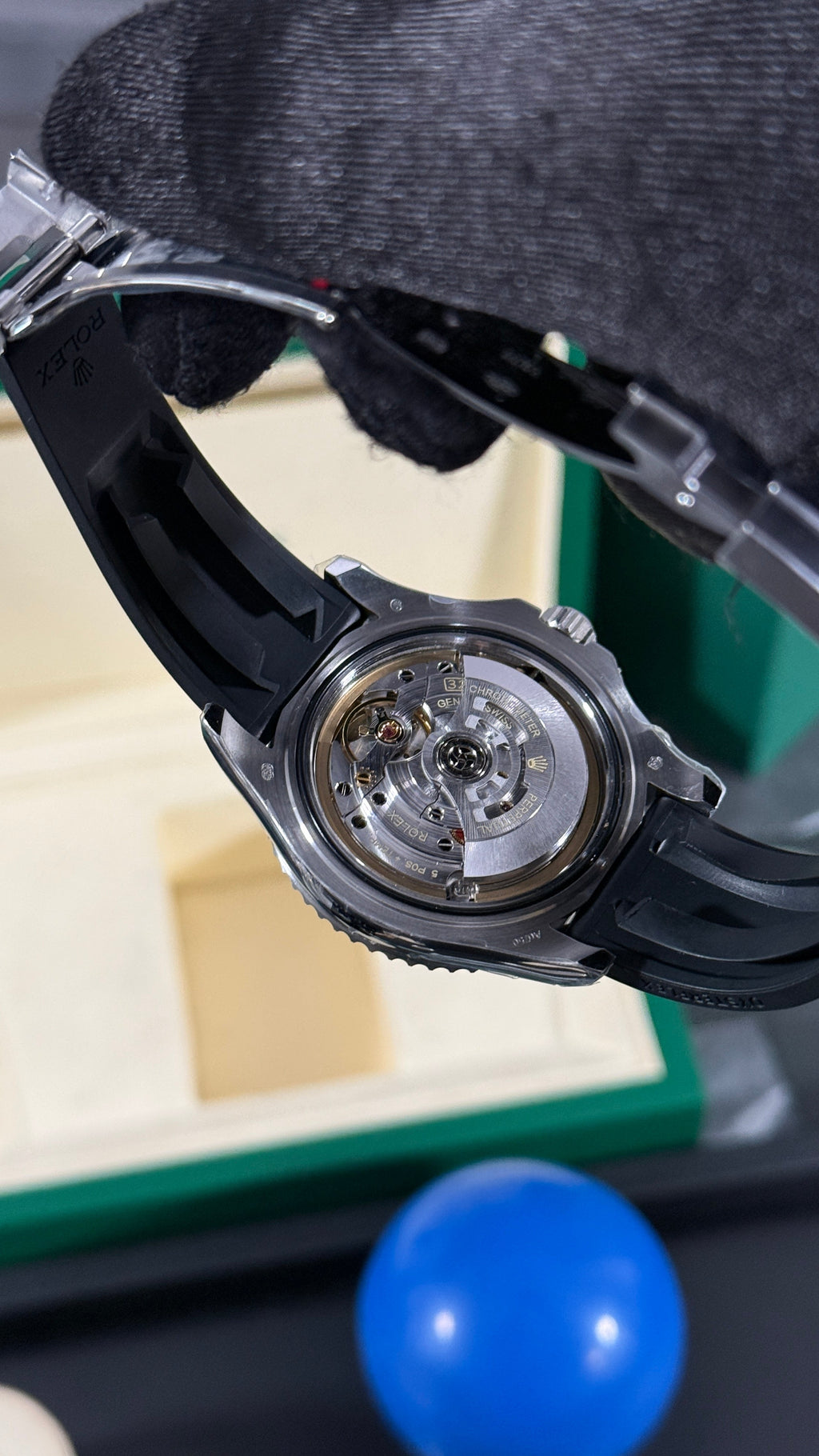 RLX YACHT-MASTER O.F. (PLATA/NEGRA) SUPERCL0N